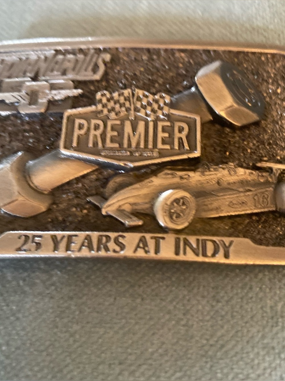 Premier Silver Racing Commemorative Belt Buckle